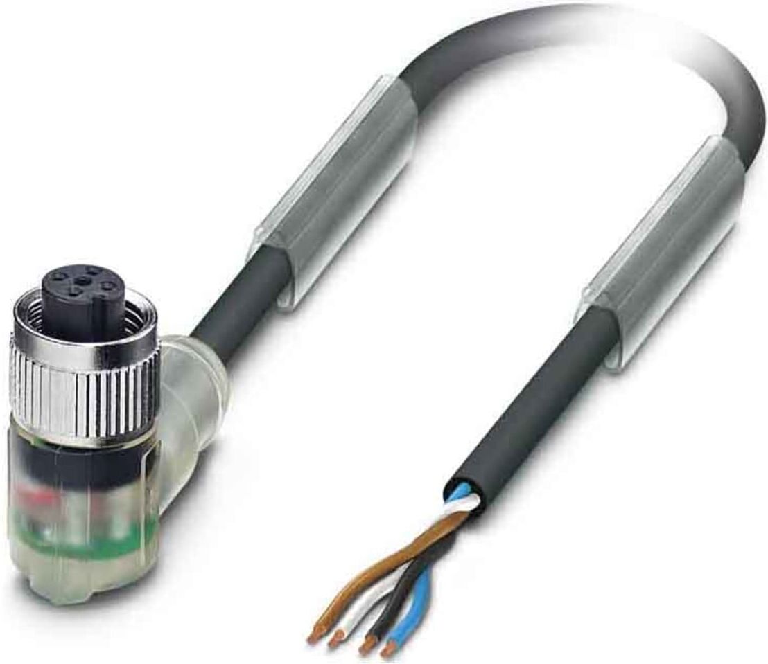 Phoenix Contact Sensor-Aktor-Kabel M12 gewinkelt,4p.,5m SAC4P5,0PUR/M12FR-3L (1668302)