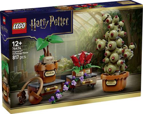 76474 LEGO HARRY POTTER Schloss Hogwarts Kräuterkunde-Pflanzen Set zum Spielen und Ausstellen