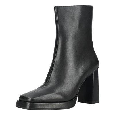 High-Heel-Stiefelette JEFFREY CAMPBELL "Jeffrey Campbell Stiefelette Leder", Damen, Gr. 41, schwarz, Leder, Schuhe