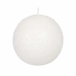 Kopschitz Kerzen 4er Set Kugelkerze Schneeball 7 cm