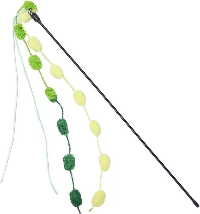 INF Baguette de jeu pour chat en coton vert bonbon