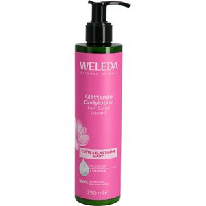 Weleda Bodylotion Bio Glättend, Wildrose + Vitamin E, für normale Haut, schnell einziehend, 250 ml