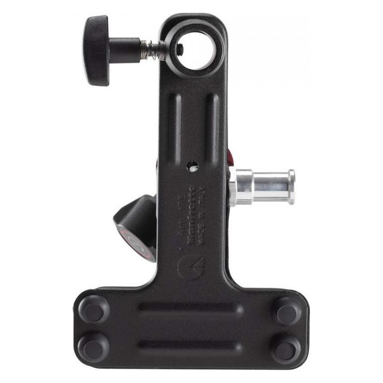 Manfrotto Spring Clamp, Universalklammer Cold Shoe mit Kugelkopf und Blitzschuh (Stativadapter) (175F-2)