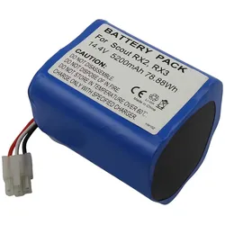 Avizar Akku Miele Scout RX3 5200mAh, Staubsauger Roboter Zubehör, Blau