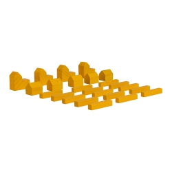 Siedler Set - gelb - Spielsteine - Stadt - Siedlung - Strasse 251724