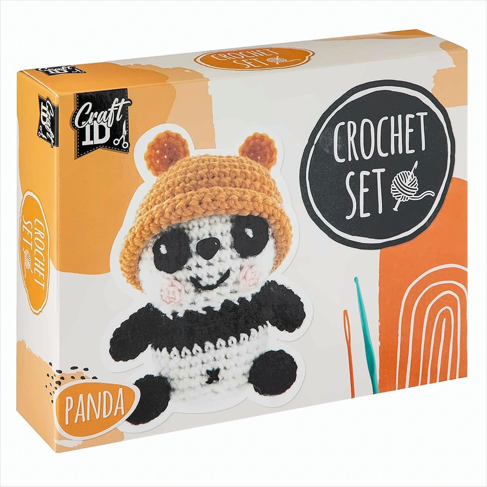 Grafix Gebreide set met pandabeeld