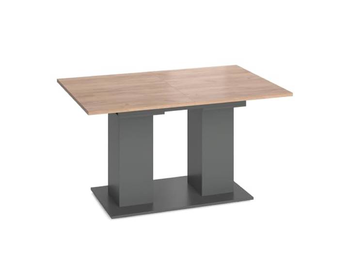 Vicco Esstisch Dix, Anthrazit, 140-180 x 90 cm mit klappbarer Tischplatte und ausziehbarem Gestell