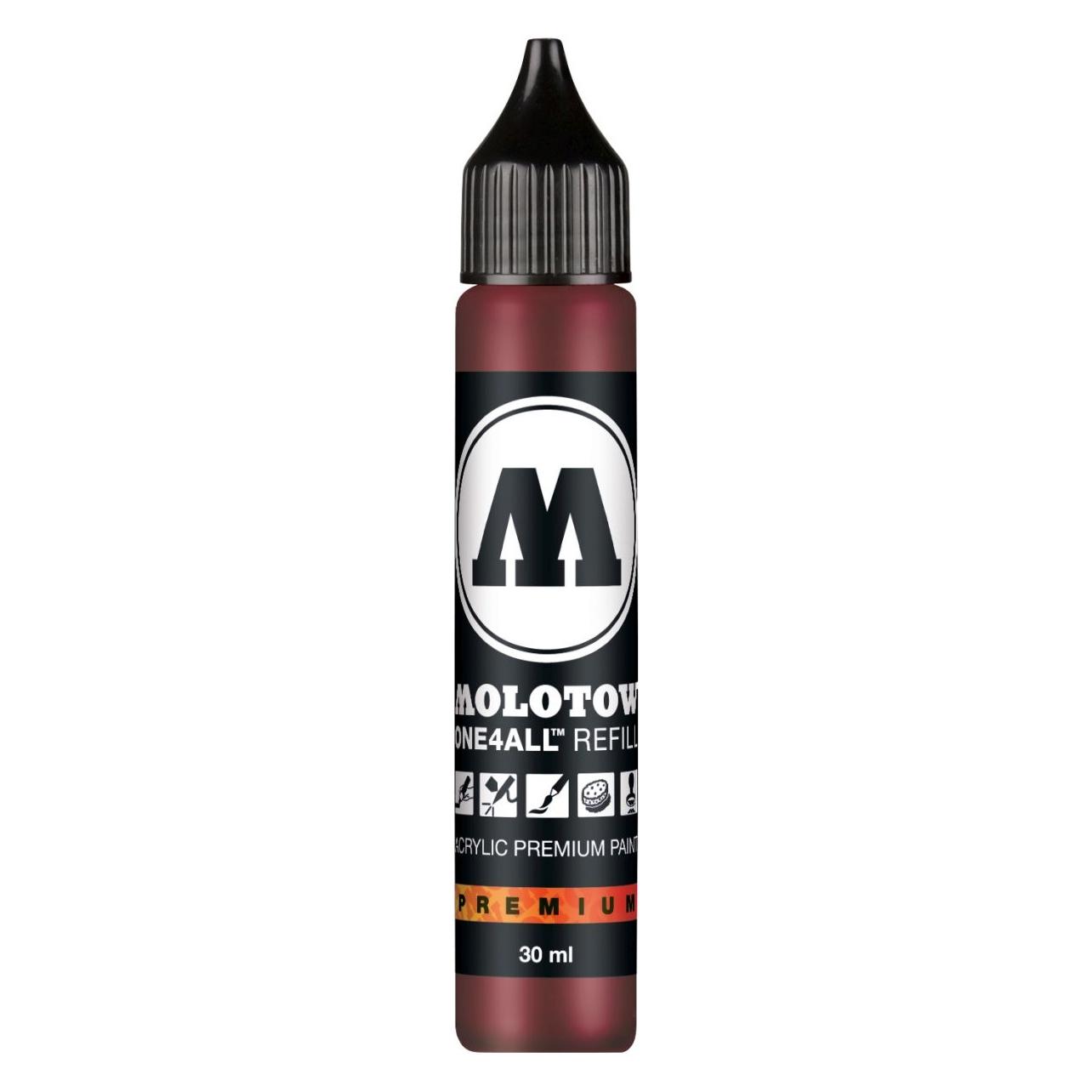 Molotow Nachfülltinte One4All für Permanentmarker 30ml burgundrot (Dunkelrot, 1 Stk.) (MO693086)