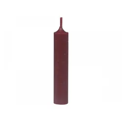 Chic Antique Mini Stabkerze 11 cm | Ø 2 cm, dunkelrot
