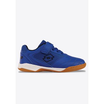 Hallenschuh LOTTO, Mädchen, Gr. 33, blau (blau, schwarz), Synthetik, Textil, Schuhe Hallenschuh, Indoor Sportschuhe