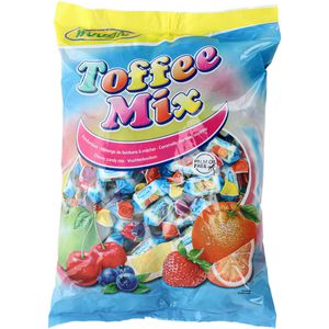 Woogie Kaubonbons Toffee Mix, mit Fruchtgeschmack, 156 Stück, 1kg