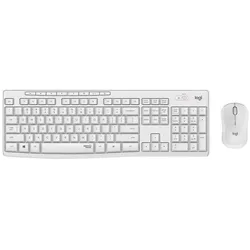 Logitech MK295 (DE, Kabellos), Tastatur, Weiss