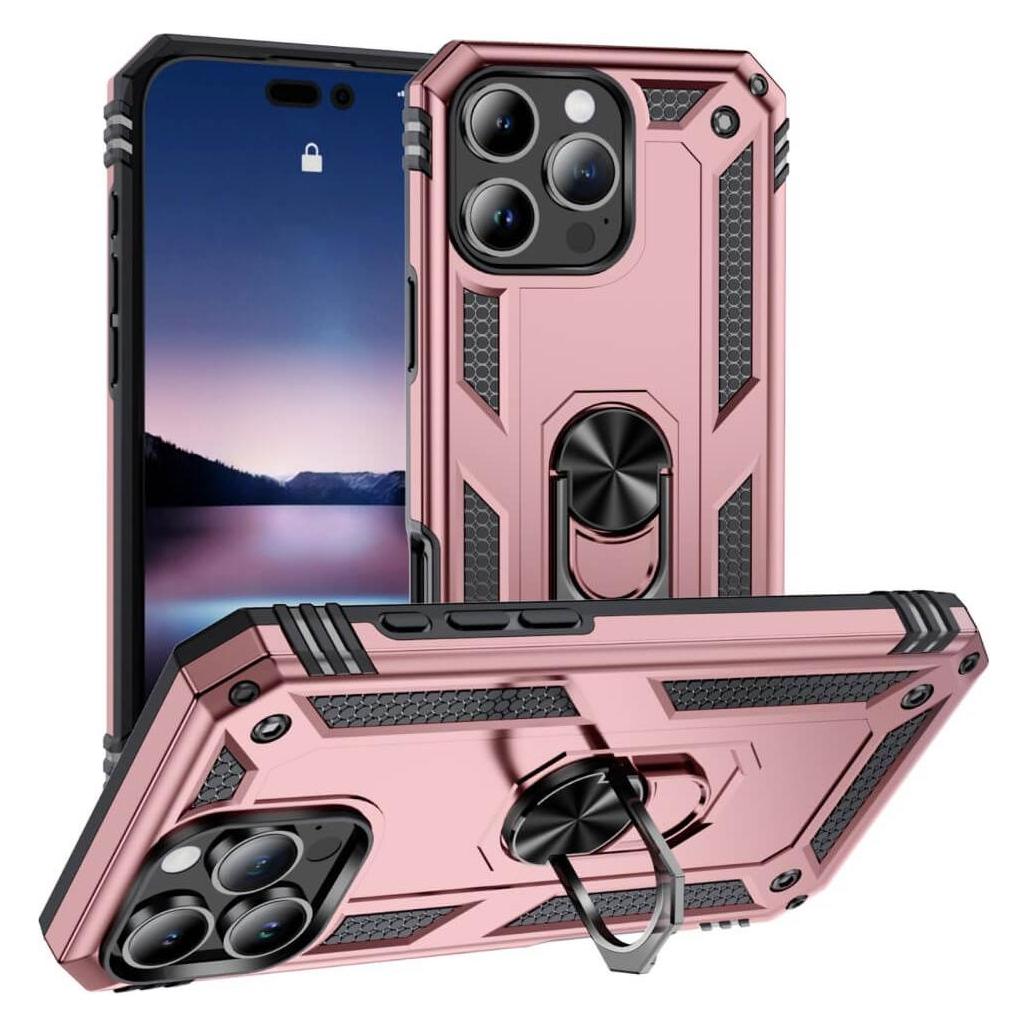 Cover-Discount iPhone 16 Pro - Robustes Back Cover mit Kickstand (Apple iPhone 16 Pro) (52619086)