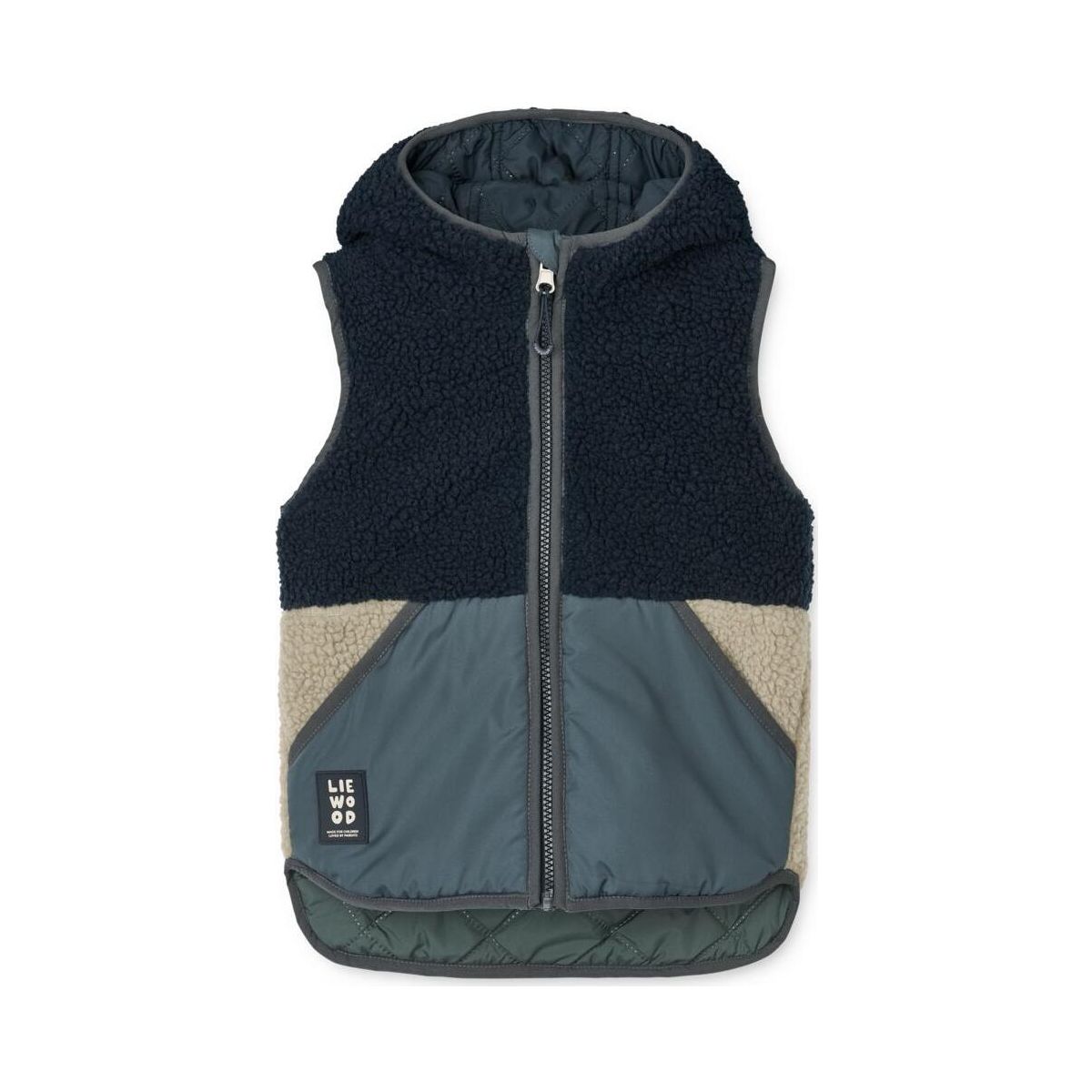 Liewood Diana Reversible Vest whale blue multi mix (1622) 98 LW20046-1622-98-CU