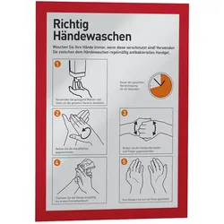 DURABLE Magnetrahmen selbstklebend DURAFRAME rot - 2 Stück