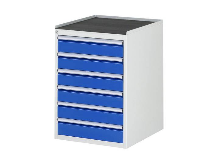 RAU Hängeregisterschrank Rau Schubladenschrank m. Anti-Rutsch-Matte 6 Schubl.-L 6x120mm