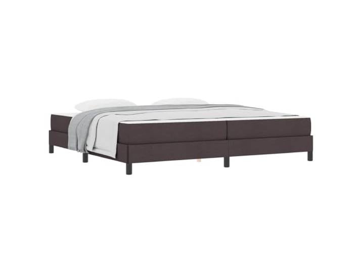 KKgypkn Boxspringbett mit Matratze 200x200 Dunkelbraun Stoff, Boxspringbett 200x200 cm mit Taschenfedermatratze und Lattenrost, modernes Design