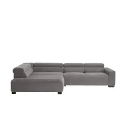 Jette Home Ecksofa aus Cord Jette Flirt ¦ grau ¦ Maße (cm): B: 311 H: 84 T: 219.0