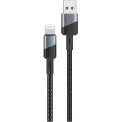 Neues Encore Energy USB-A Lightning Kabel QC PD zum Laden und Datentransfer 100 cm geflochten schwarz EE101-L