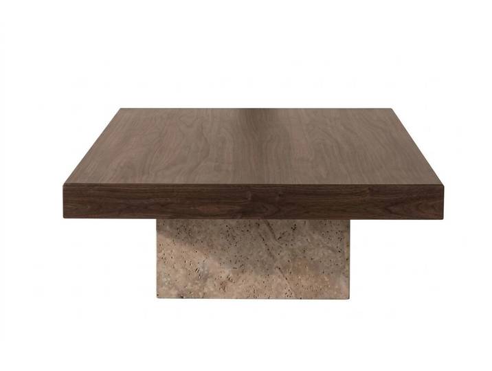 JVmoebel Couchtisch Brauner quadratischer Holztisch für Wohnzimmermöbel, Made in Europa