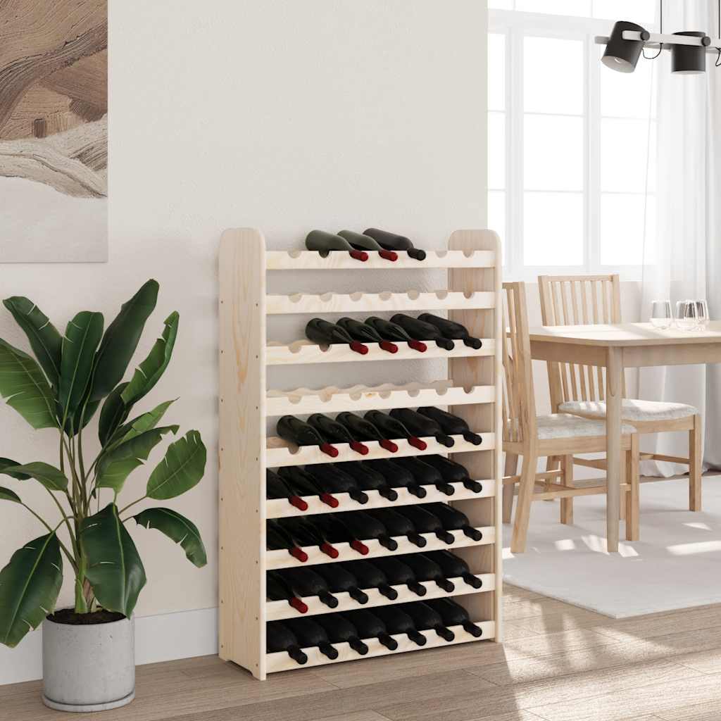 vidaXL Casier à vin 72,5x25x111,5 cm Bois de pin massif