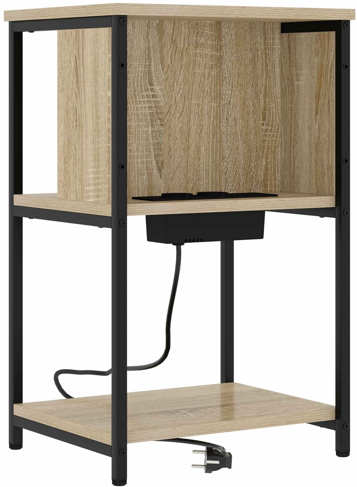 vidaXL Cabinet de chevet Chêne Sonoma 38 x 31 x 61 cm