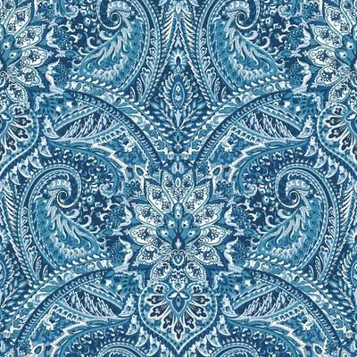 Roommates Waverly Blue & Grey Swept Away Peel and Stick Wallpaper