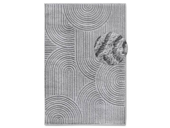 Tapis en relief à poils longs gris - elle decoration 200x280cm