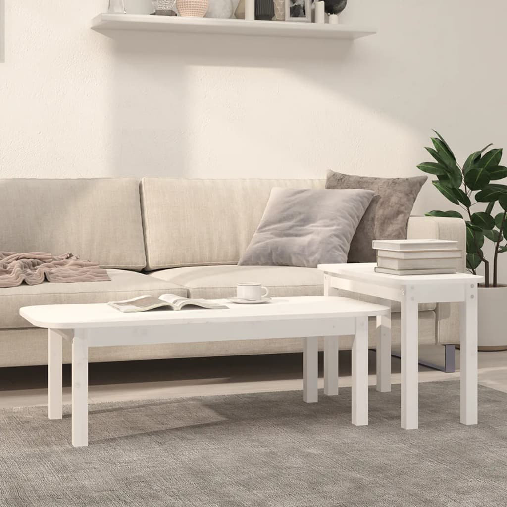 Alpen Home Wrenshall Solid Wood Four Leg Coffee Table White