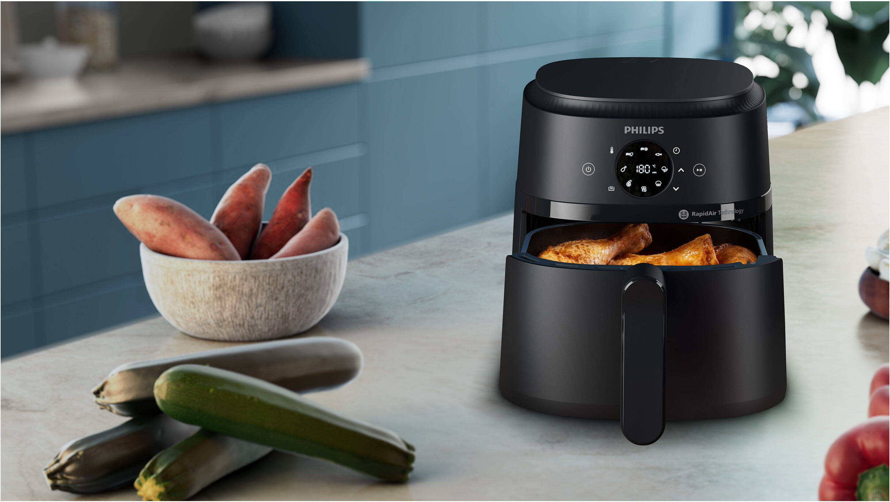 Philips Heißluftfritteuse »2000 Series NA229/00«, ca.  4,2 l