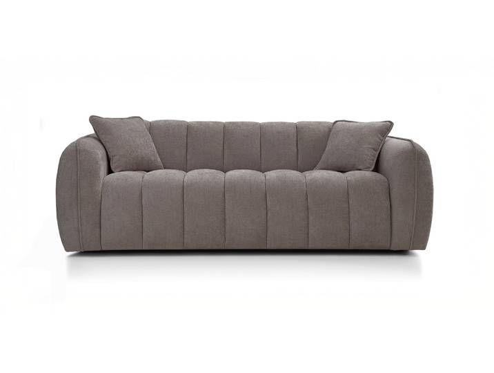 FREJUS Canapé convertible 4 places - Velours, Taupe
