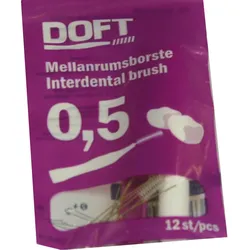 Interdentalbürste 0.5 mit Wechselgriff Doft 12 ST