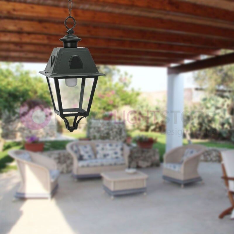 Avignone Sospensione Quadrata Classica Illuminazione Esterno Giardino