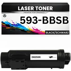 Toner 593-BBSB für Dell kompatibel Schwarz 593BBSB Premium Alternative Günstig für Dell H625cdw, H825cdw, S2825cdn