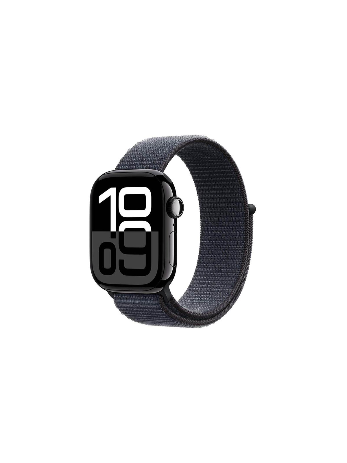 Apple Watch Series 10 GPS - 42mm - Aluminium Diamantschwarz - Sport Loop Tinte