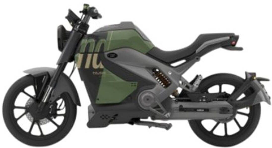 Mota elétrica Velca Nude Lite com uma bateria verde