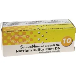 SCHUCKMINERAL Globuli 10 Natrium sulfuricum D6 7.5 g Globuli