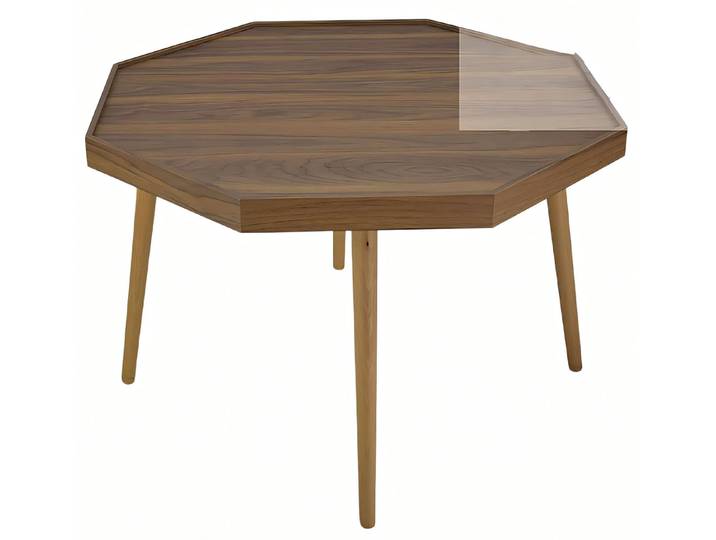 JVmoebel Couchtisch Eleganter Holz-Couchtisch in warmem Braun für modernes Wohnen (Packung), Made in Europe