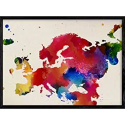 POSTER Karte Europa A4 Rahmenlos