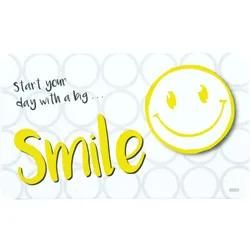 KESPER Frühstücksbrettchen Smiley: Melamin Brettchen mit Rutsch-Stopp