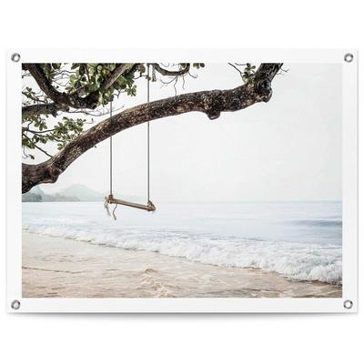 Poster REINDERS "Strand", blau (farbe bild(er): blau), B:80cm H:60cm T:0,1cm, Leinwand, Bilder, Poster, Outdoor für Garten oder Balkon