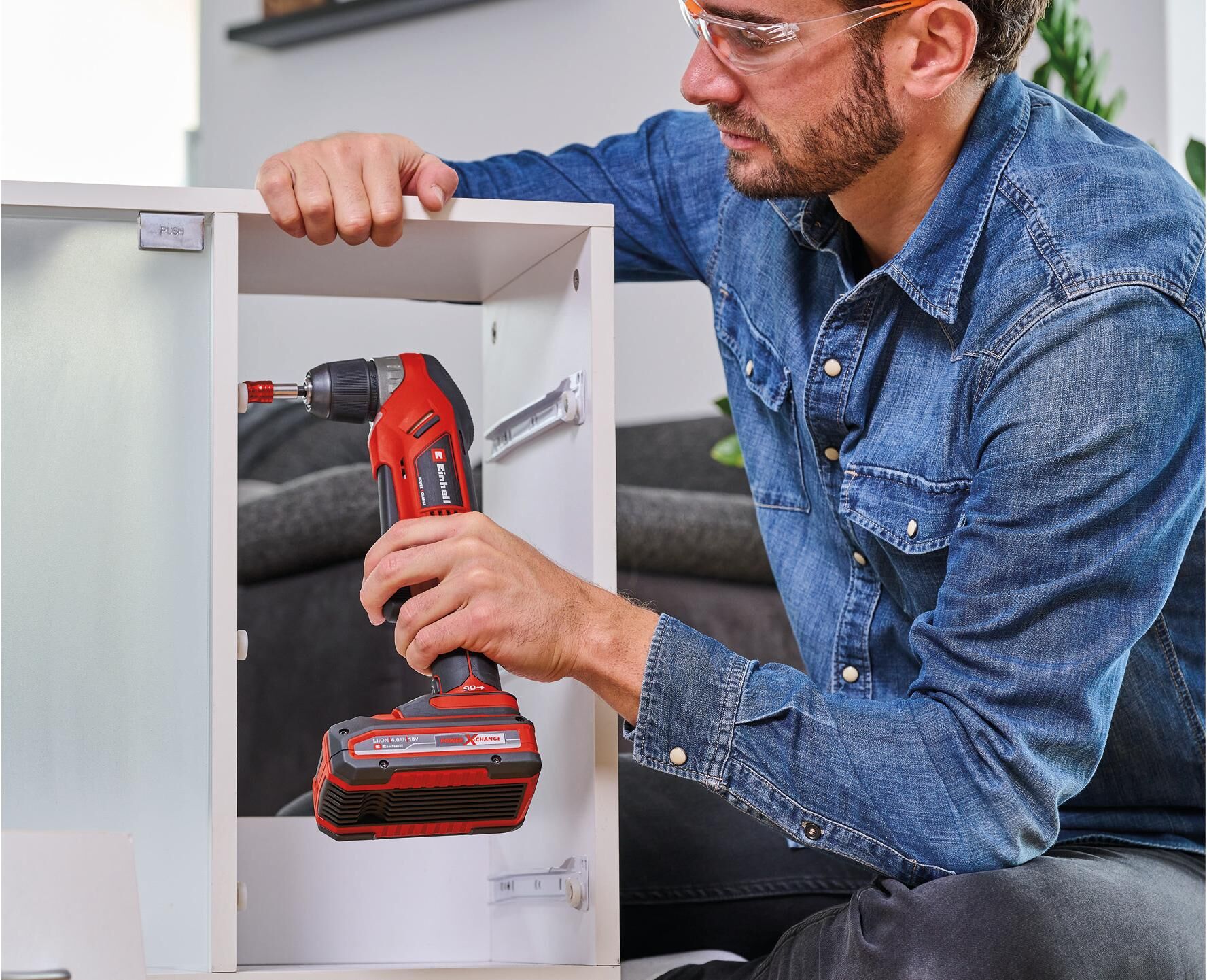 Bohrmaschine EINHELL "TE-AD 18 Li – Solo", rot (bunt), Bohrmaschinen, Bohrmaschine bunt Einheitsgröße