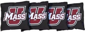 Skip's Garage Massachusetts UMASS Minutemen Grey Cornhole Bags
