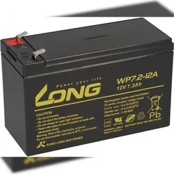 Kung Long WP7,2-12A F2 AGM Akku 12V 7,2Ah – passend für Camping Caravan Wohnwagen