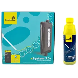Scottoiler - xSystem 3.0+ mit Bluetooth, Scottoiler Kit: xSystem inkl. 250ml blaues Traditional Öl