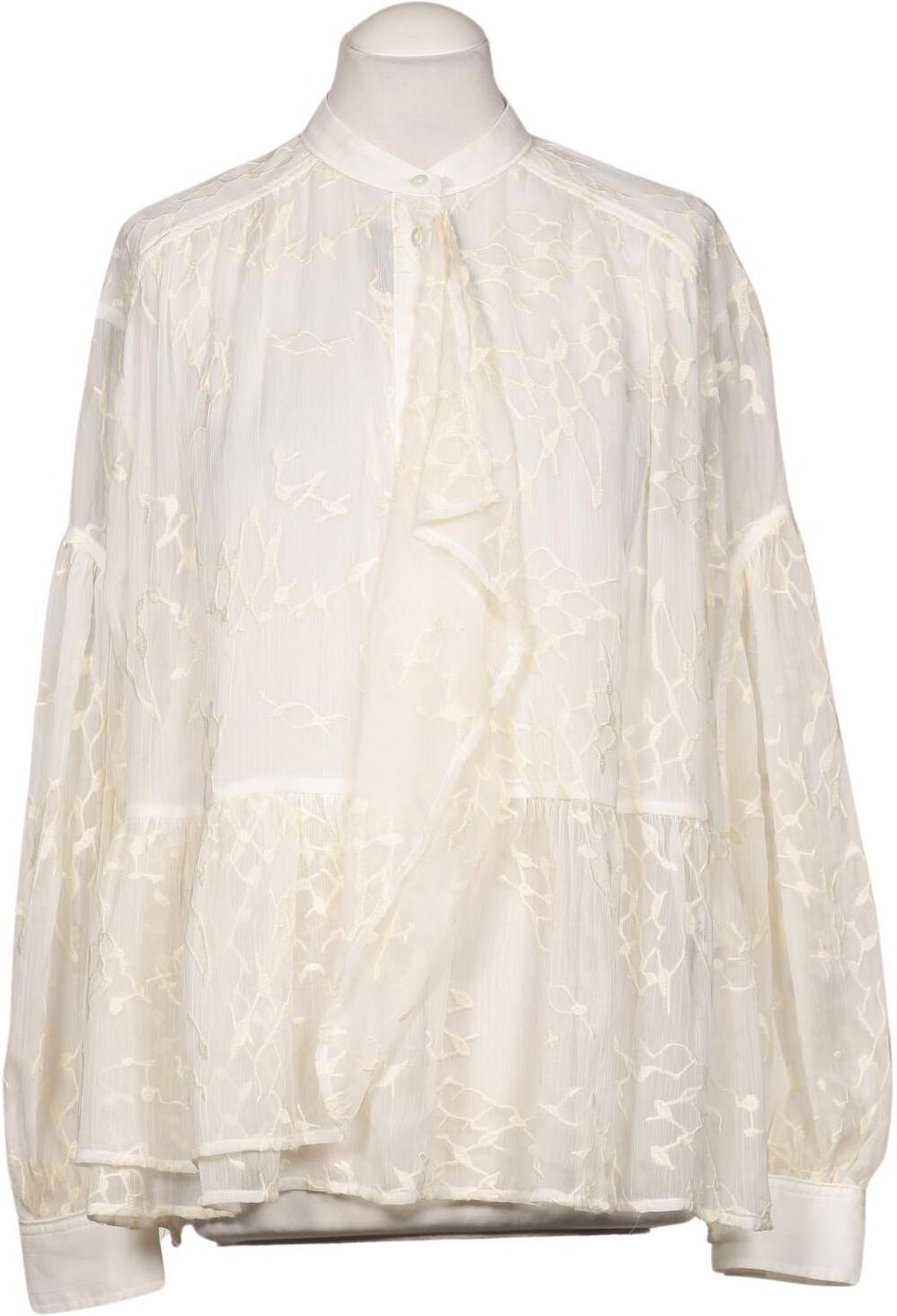Lala Berlin Damen Bluse, Cremeweiß, Gr. S, Synthetik - Second Hand