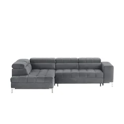 Ecksofa mit verstellbaren Kopfstützen Arte ¦ grau ¦ Maße (cm): B: 284 H: 97 T: 200.0