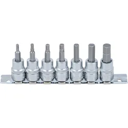 BGS Bit-Einsatz-Satz | Antrieb Innenvierkant 10 mm (3/8"") | Innensechskant 1/8"" ...