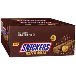 Snickers Wafer Rolls 12x 24g MHD 25-07-2026