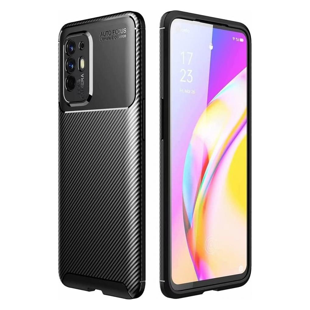 Screenguard Oppo A94 5G Hülle Carbon Design TPU Case (Oppo A94 5G) (00028480)